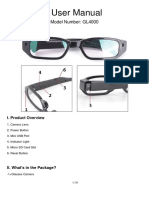 GL4000 Spy Glasses Camera User Manual Multiple Languages 201909