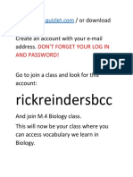 Rickreindersbcc: Go To / or Download The App Create An Account With Your E-Mail Address