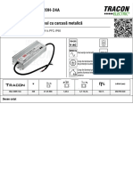 Fișa Tehnică - Hlg-320H-24A: Alimentator LED Profesional Cu Carcasă Metalică