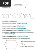 A Hexagon Has 9 Diagonals