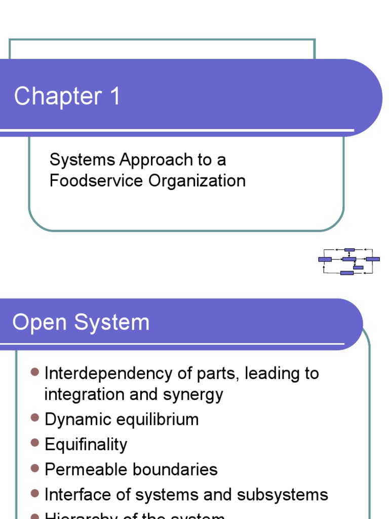 Systems Approach To A Foodservice Organization | PDF | Restaurants ...