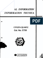 Technical Information Informacion Tecnica: - Citizen