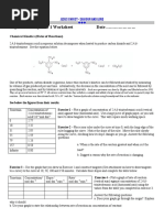 Cape Chemistry Unit 1 Worksheet Date ... : Chemical Kinetics (Rates of Reactions)