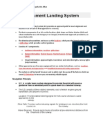 Instrument Landing System (SUMMARY CHAPTER 6)