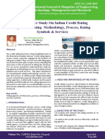Comparative Study On Indian Credit Rating Agencies - Rating Methodology, Process, Rating Symbols & Services
