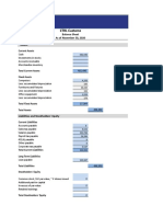 balance sheet