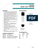 DS2430A 256-Bit 1-Wire Eeprom: Features Pin Assignment