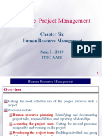 Software Project Management Chapter Six: Human Resource Management