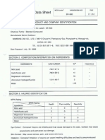 SR-600 MSDS