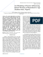 Structural Equation Modeling of Factors Influencing Fertility Among Married Women of Reproductive Age in Kaduna State, Nigeria