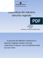 Subproduse Din Industria Uleiurilor