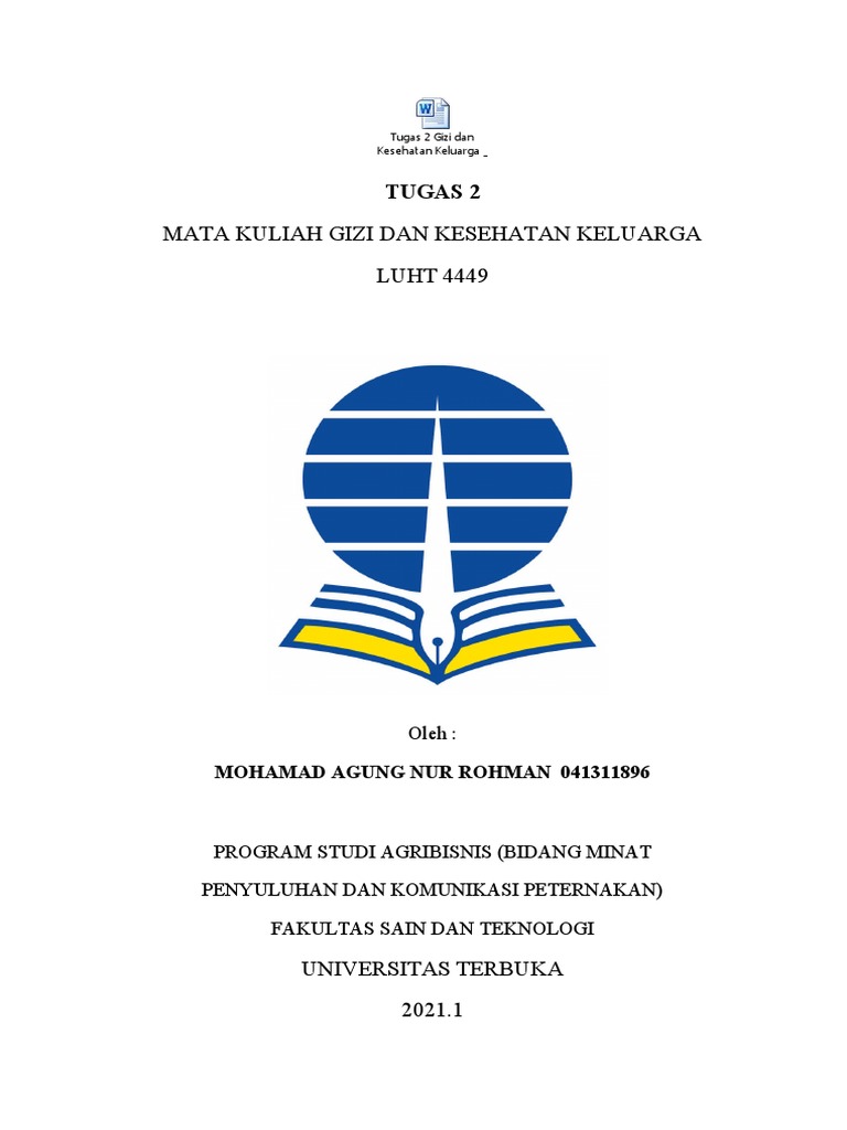 Tugas 2 Gizi Dan Kesehatan Keluarga Pdf