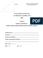 En VI 2021 Limba Si Comunicare Test 2 Italiana Materna RO IT en