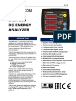DKM-250 DC Energy Analyzer: Description Features