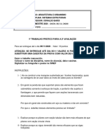 1ºtrabalho Prático para 2 Avaliação - Entrega Até 09-11-2020