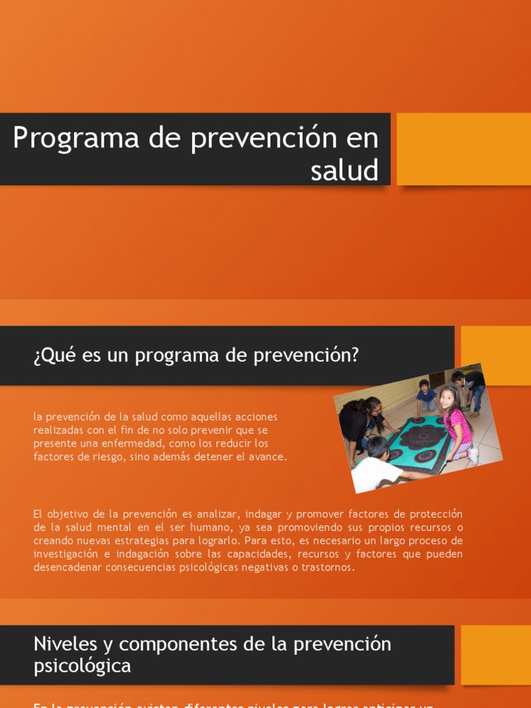 Niveles de Prevención en Salud Mental | PDF | Sicología | Evaluación