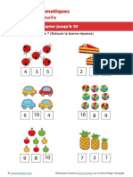 Oscar - 02-11-2020 - MATHÉMATIQUES J'Apprends À Compter Jusquà Dix (Combien y A-T-Il D'objets) - Coccinelle-gâteau-Voiture-ballons-pomme-Ananas