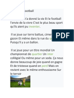 Poème de Football