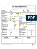 ASME Section IX Welding Procedure Specification for GTAW of ASTM A-36 Steel