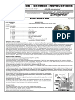 Installation - Service Instructions: Front Brake Kits