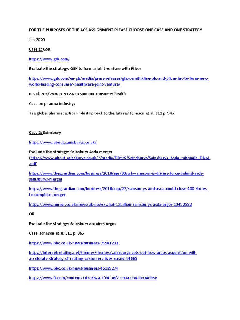 Cases For The Assignment | PDF