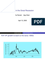 India in The Great Recession: Ila Patnaik Ajay Shah