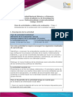 Guía de Actividades y Rúbrica de Evaluación - Unidad 1 - Etapa 1 - Antecedentes de La Construcción de La Sociedad Nacional