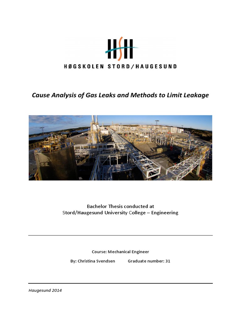 Cause Analysis of Gas Leaks and Methods To Limit Leakage | PDF ...