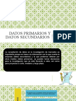 Datos Primarios y Datos Secundarios-Semana6