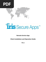 Iris Remote Service App Client Installation and Operation Guide v1 1