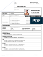 VJV Student Form and Receipt