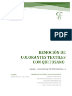 Remoción de Colorantes Textiles Con Quitosano