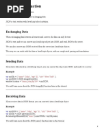 JSON - Introduction: Exchanging Data