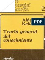 KELLER, Albert, Teoría General Del Conocimiento, 1988