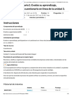 (AAB02) Cuestionario1 - Evalúe Su Aprendizaje, Participando en El Cuestionario en Línea de La Unidad 3. - FUNDAMENTOS DE CONTABILIDAD