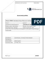 Assessment Portfolio: Module: 5HR006: International Human Resources-The Key Issues