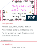 Describing Ourselves and Others: Mini-Project + Grading Rubric