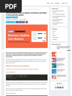 Woocommerce Remove Update Cart Button and Make It Automatically Update