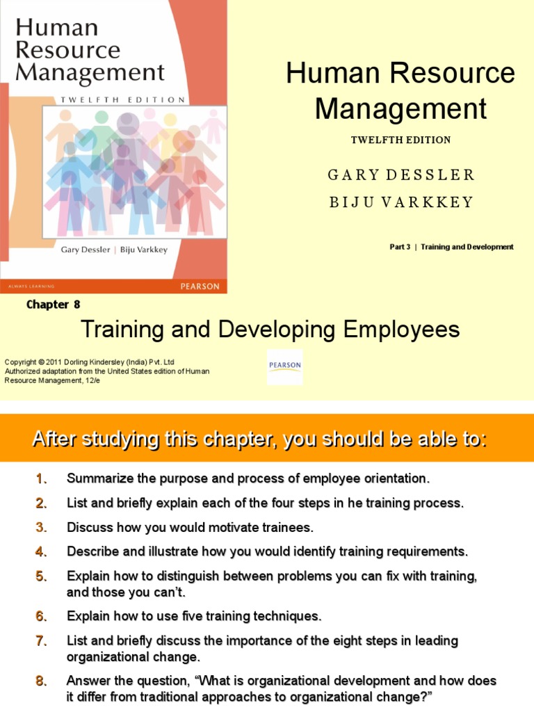Human Resource Management: Training and Developing Employees | PDF ...