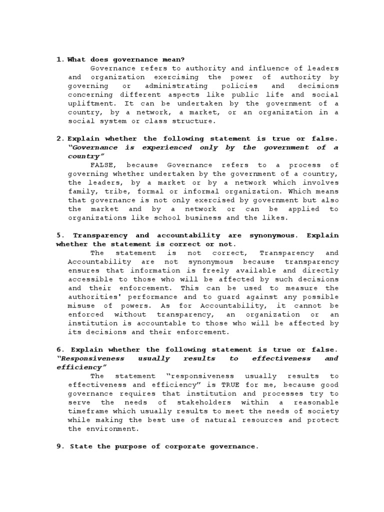 WHAT IS GOVERNANCE SIMPLE DEFINITION visual data 5