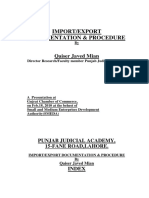 Import Export Documentation