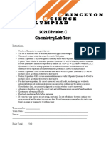 2021 Princeton Chemistry Lab Exam