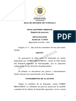 Corte Niega Tutela Impuesta Por Tomás Maldonado