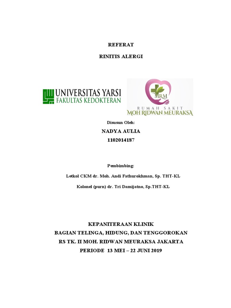 Ciri dan Penanganan Rhinitis Alergi Anak | PDF | Pengembangan Diri