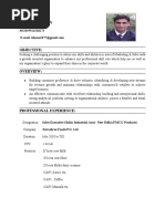 Arif Exeprience Pic Resume