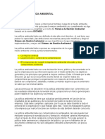 ISO 140001 POLÍTICA AMBIENTAL Documento Prueba