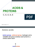 Amino Acids & Proteins: C, H, O, N, S