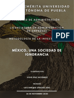 La Ignorancia en La Sociedad Mexicana 