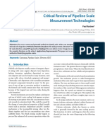 Critical Review of Pipeline Scale Measurement Technologies
