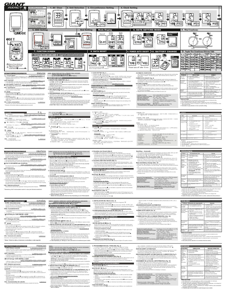 AXACT 6 Manual | PDF | Calorie | Clock